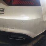 Before photo of Audi bumper scuff in Redditch – repaired by CAR Cosmetic Auto Repairs mobile bodywork technician