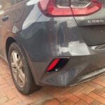After photo of KIA bumper scuff repair in Kidderminster – completed by CAR Cosmetic Auto Repairs