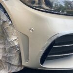 Mercedes-Benz front bumper scuff before repair in Kettering – by CAR Cosmetic Auto Repairs