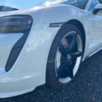 Before photo of Porsche front bumper scuff in Leamington Spa – damage repaired by CAR Cosmetic Auto Repairs