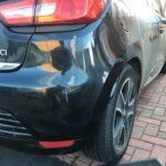 Before photo of Renault Clio bumper scuff and paint scratches in Hinckley – repaired by CAR Cosmetic Auto Repairs